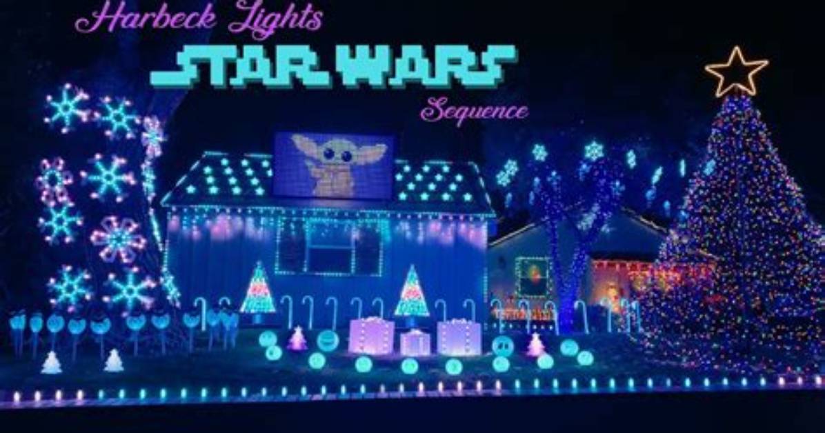 Epic Star Wars Christmas Light Show