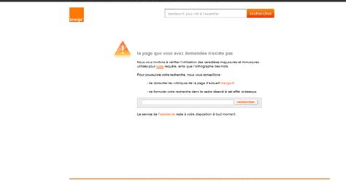 Erreur Technique Mail Orange