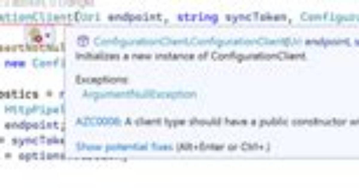 Error Compiling Autorest Generated Client