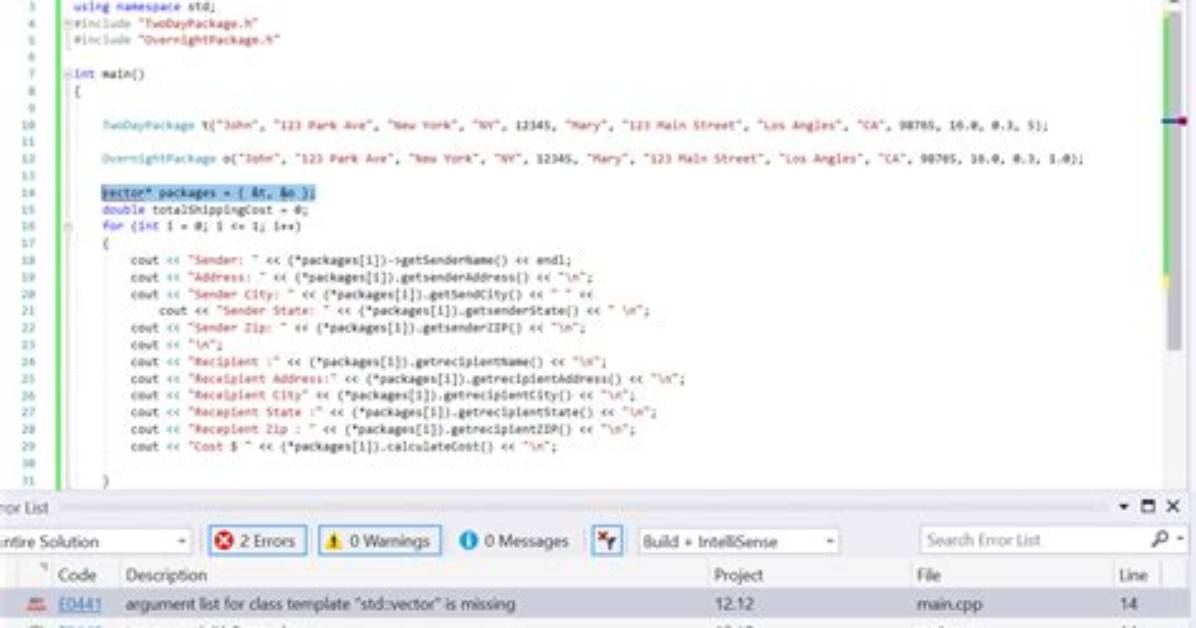 Error E0146: Too Many Initializer Values C++