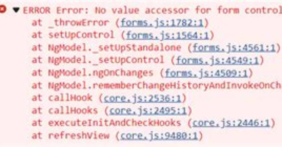 Error Error: No Value Accessor for Form Control with Unspecified Name Attribute on Switch