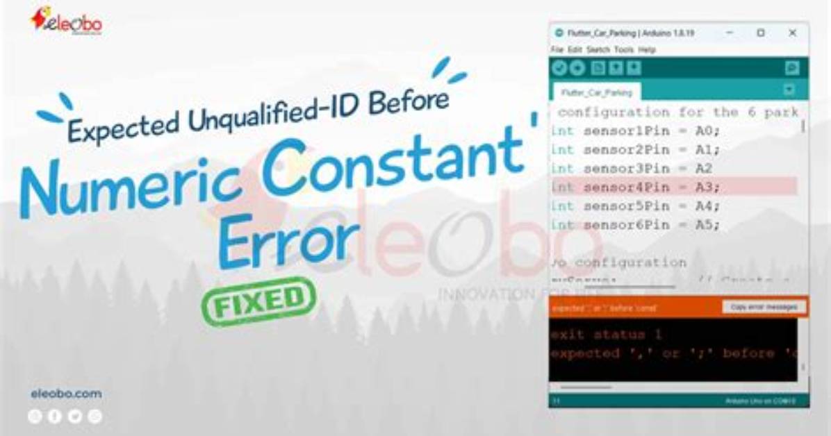 Error: Expected Unqualified-Id Before 'If'