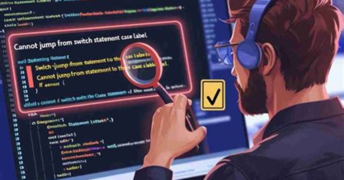 Error: Jump to Case Label in Switch Statement