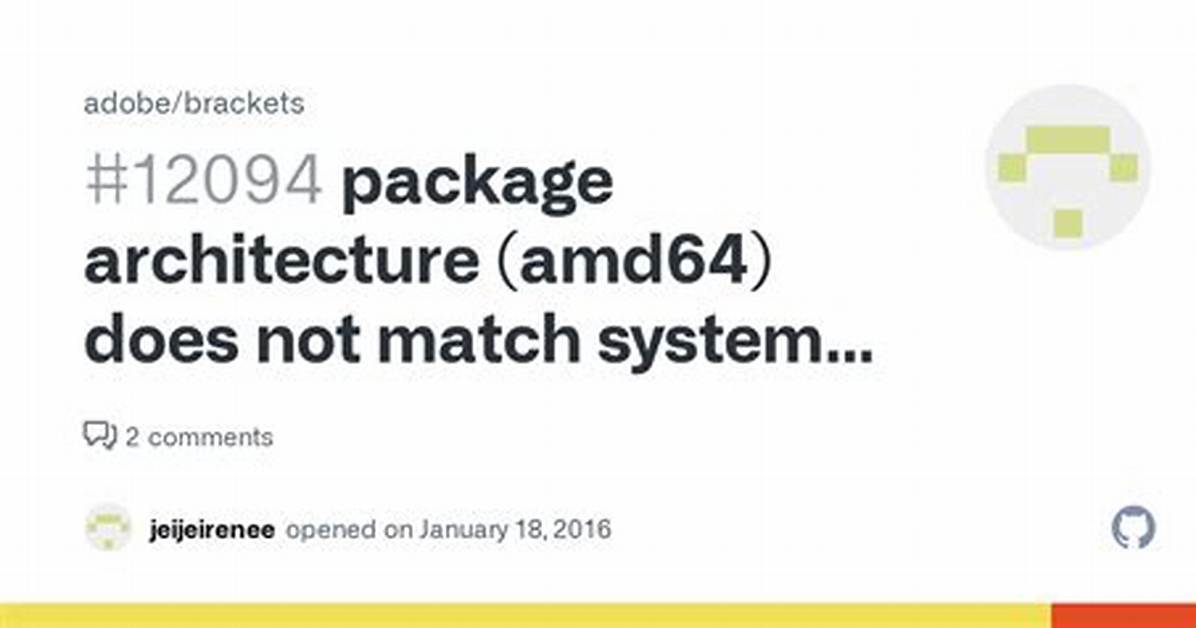 Error: Package Architecture (Amd64) Does Not Match System (I386)