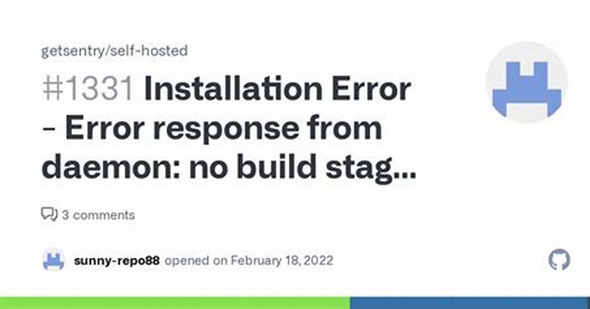 Error Response from Daemon: No Build Stage in Current Context