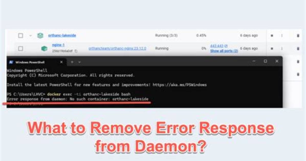 Error Response from Daemon: Service Endpoint with Name