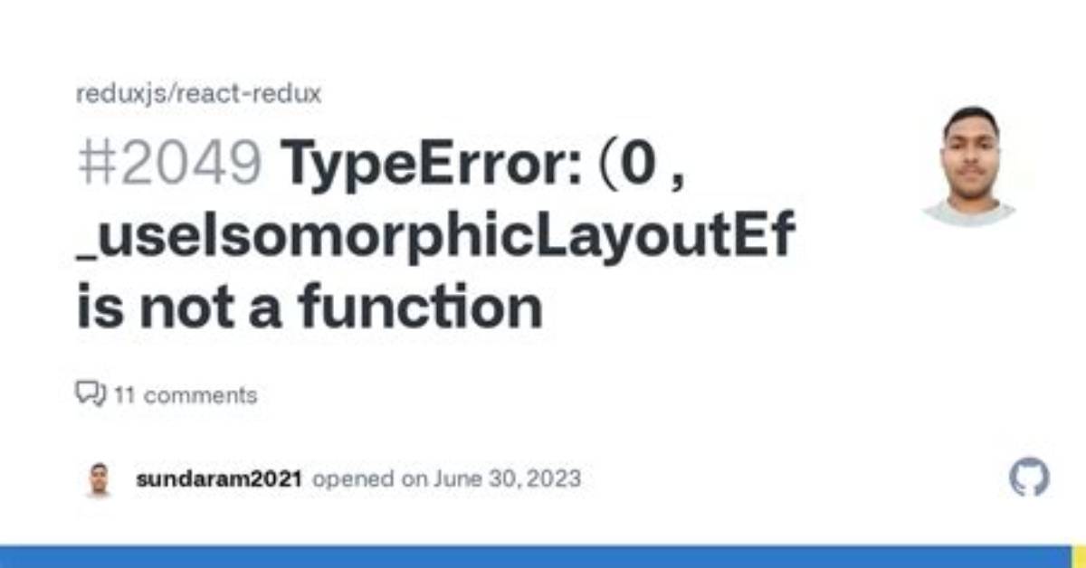 Error Typeerror: (0, _Useisomorphiclayouteffect. useIsomorphicLayoutEffect) Is Not a Function [Closed]