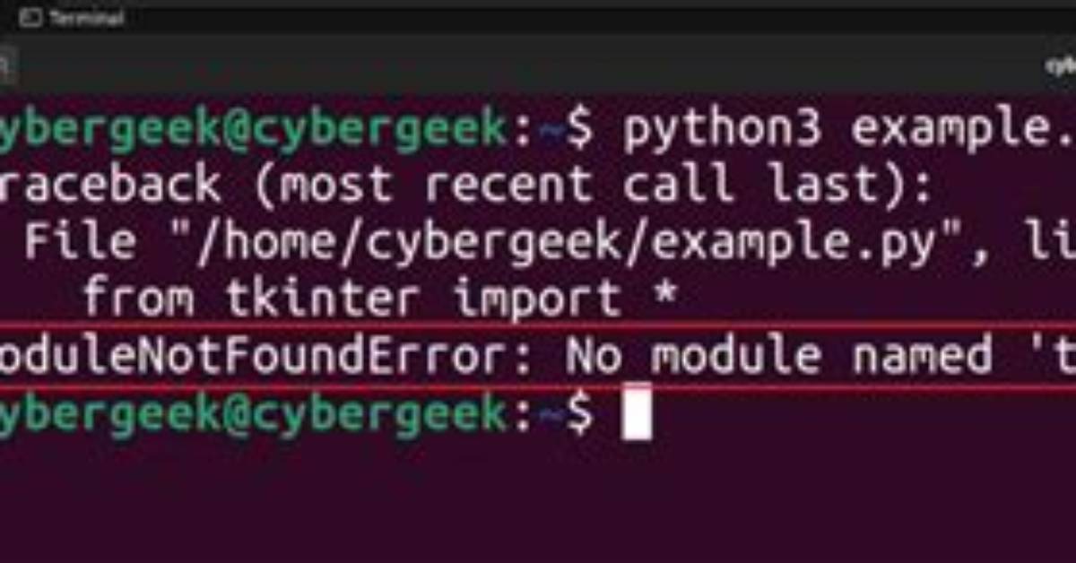 Error When Running Tkinter in Python " No Display Name and No $Display Environment Variable" While Running the Code