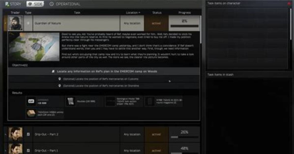 Escape from Tarkov Adjusts Additional Quest Objectives and Rewards