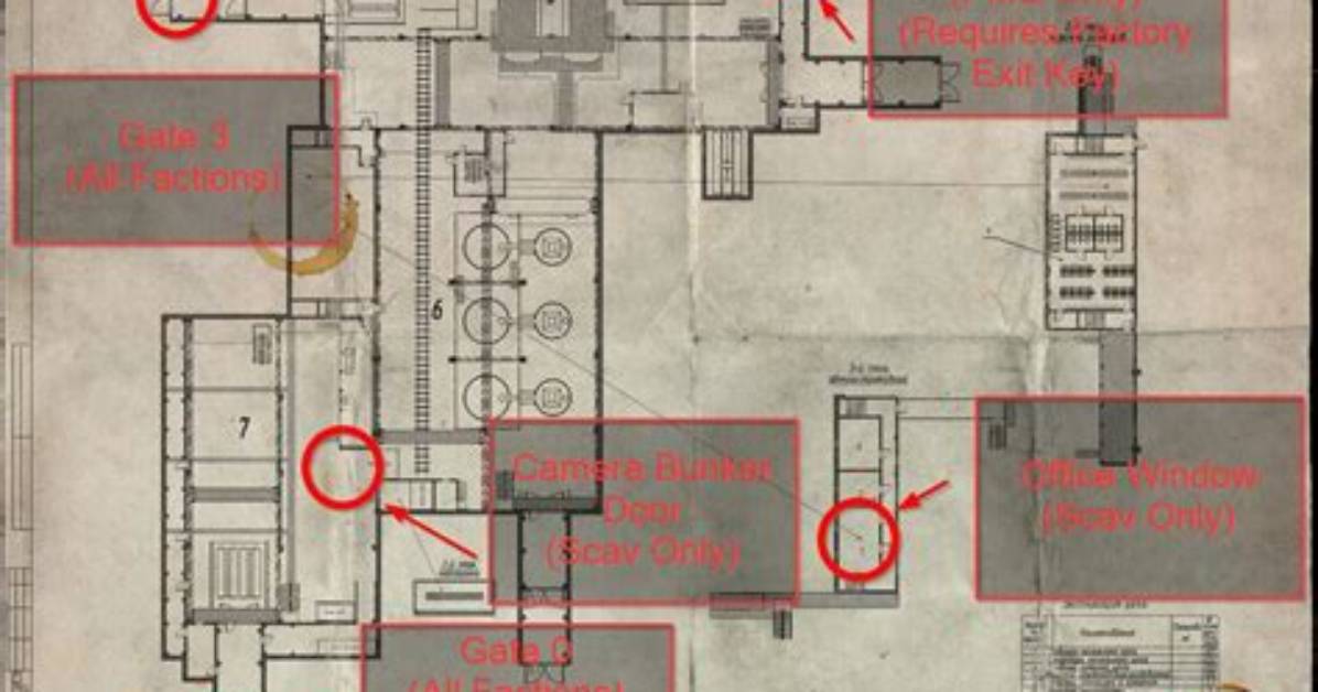 Escape from Tarkov Factory Map: Extraction Points, Best Loot Spots, Boss Guide