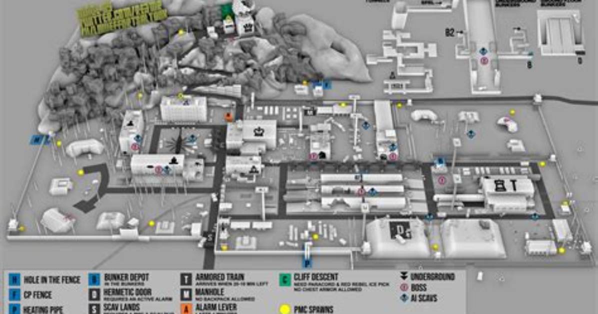 Escape from Tarkov Reserve Map Guide