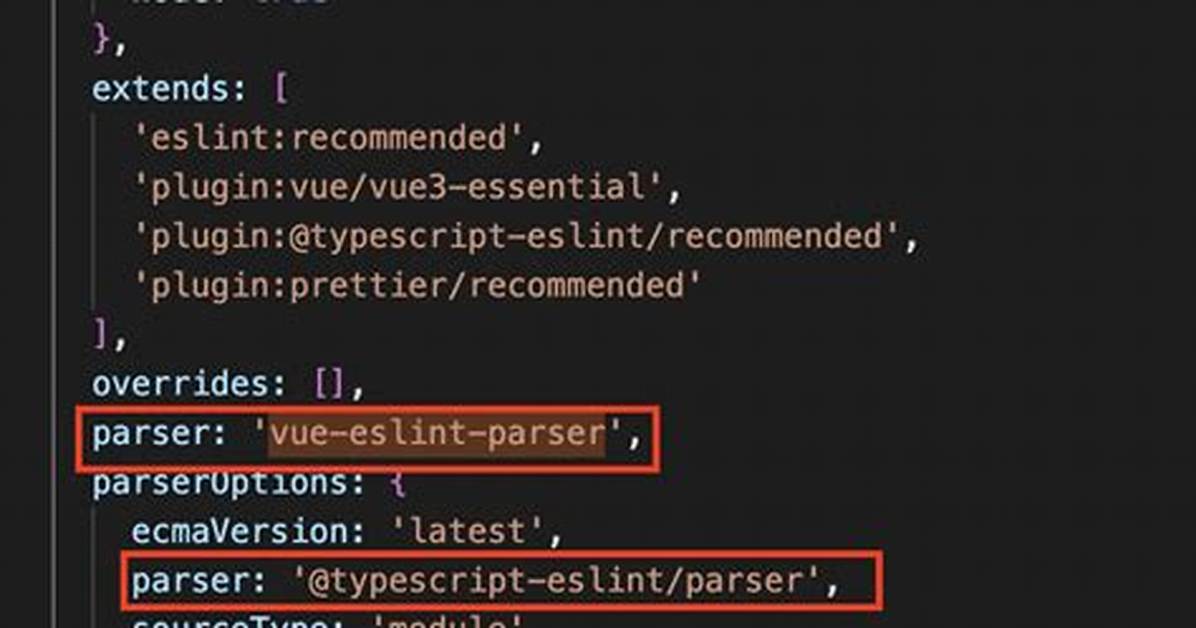 Eslint Parsing Error: ecmaVersion Must Be 3, 5, 6, or 7