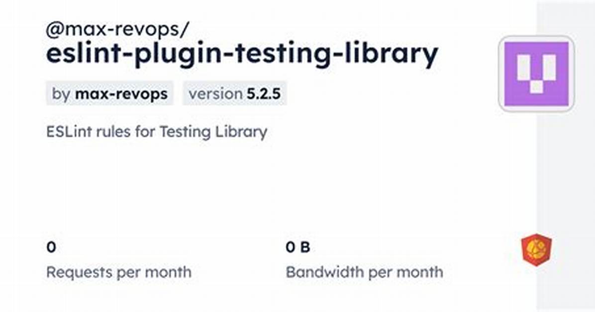 Eslint-Plugin-Testing-Library Is Not Catching Lint Errors