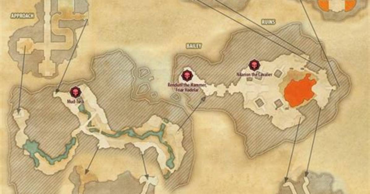Eso Nchuleftingth Public Dungeon Map with Skyshard and Bosses Location in Vvardenfell