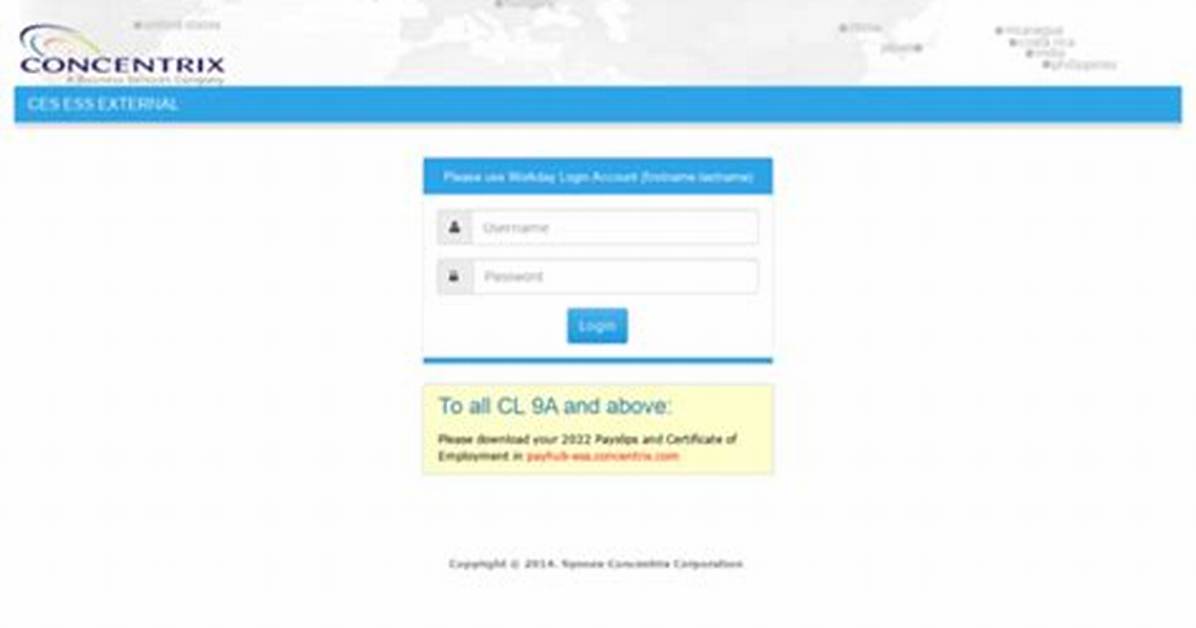 Ess-External. Concentrix. Com Login Safely, Analysis & Comments