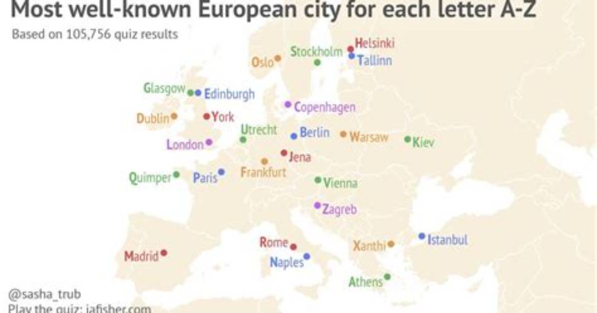 European Cities Beginning with a-Z — Playlist
