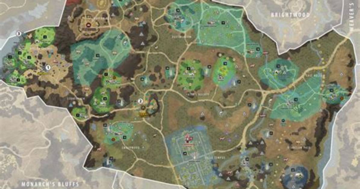 Everfall Map for New World Mmo