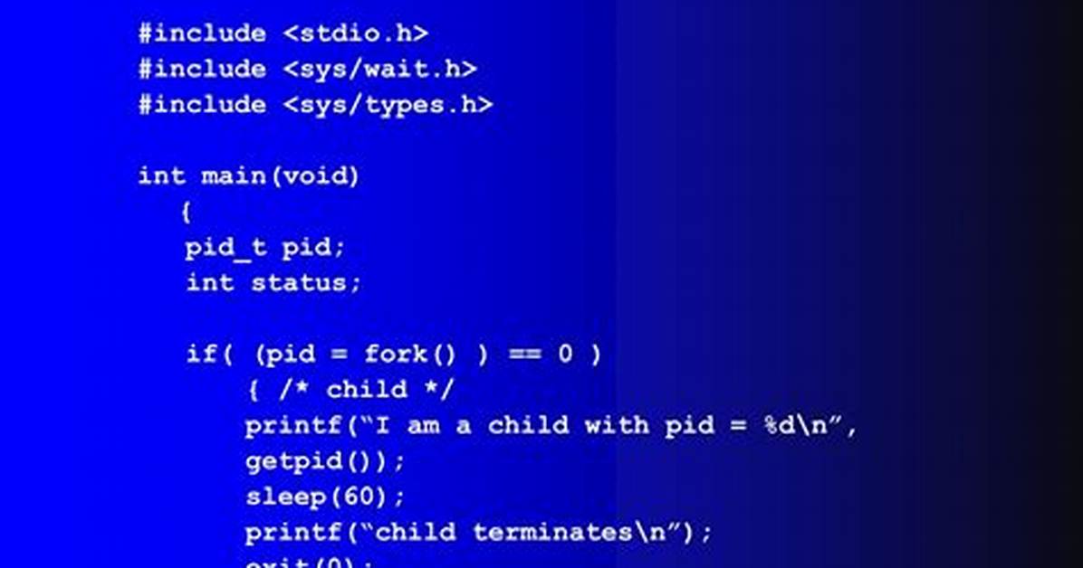 Example of Waitpid() in Use?