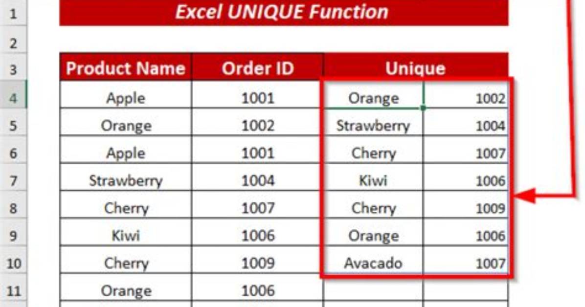 Excel 2016 Formula to Include Only Unique Values [Duplicate]