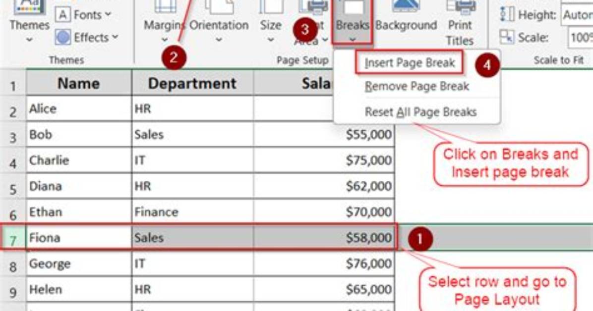Excel: Ensure Page Break View Setup in Excel Stays with Document Shared/ Sent to Someone Else?