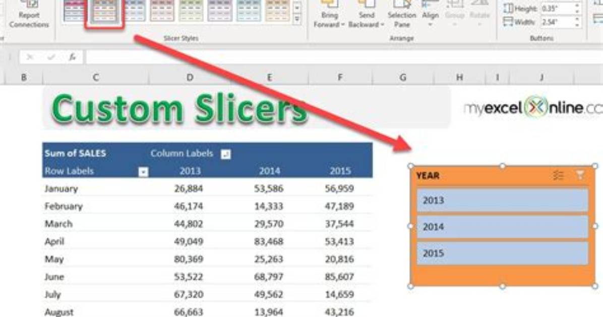 Excel: How Can I Create a Slicer Based on Data from Multiple Columns