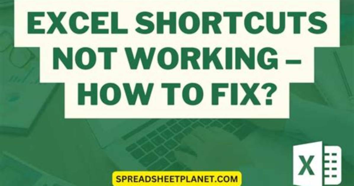 Excel Separator Shortcut for Numbers Not Working Ctrl + Shift + 1