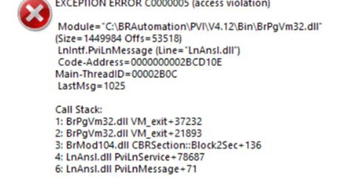 Exception Error C0000005 in Vc++