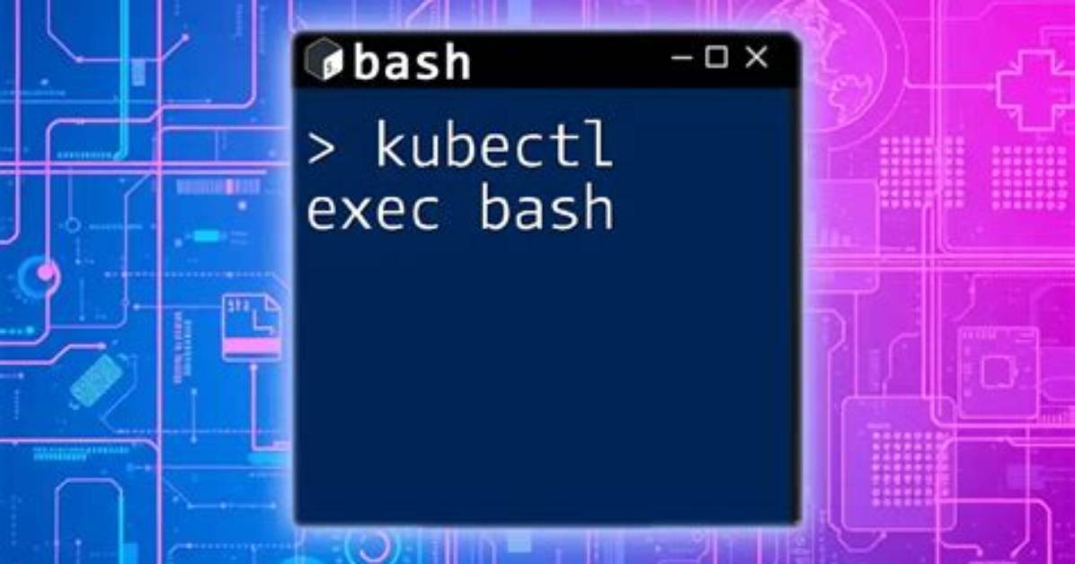 Execute Bash Command in Pod with Kubectl?