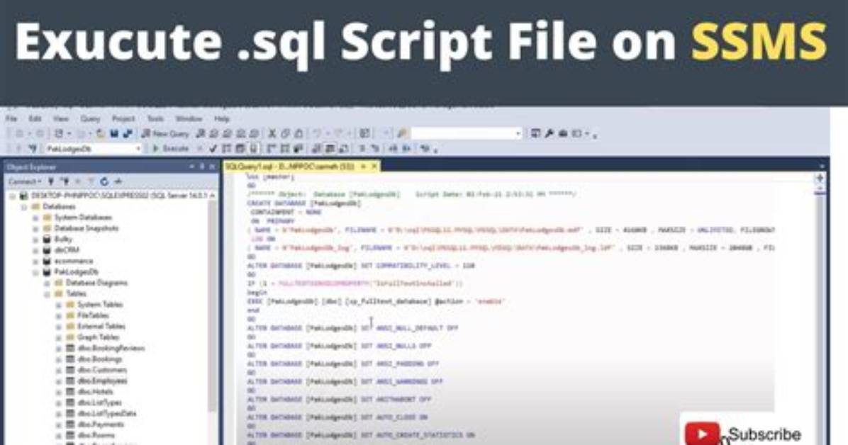 Execute Sql Script from Command Line