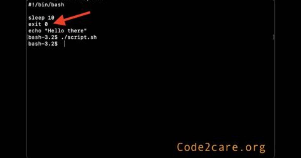Exit Terminal After Running a Bash Script