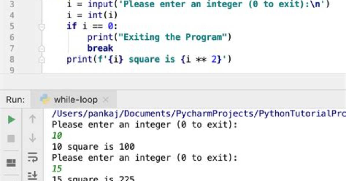 Exit While Loop in Python