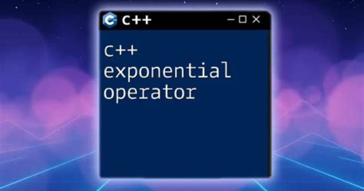 Exponential Operator in C++