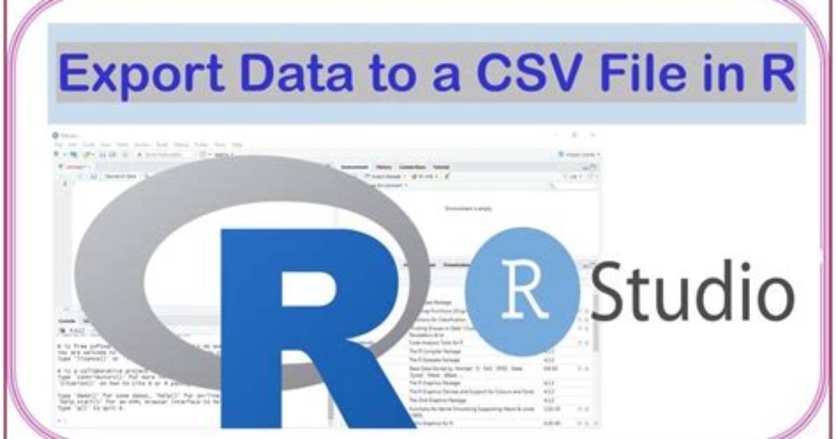 Export Data from R to Excel
