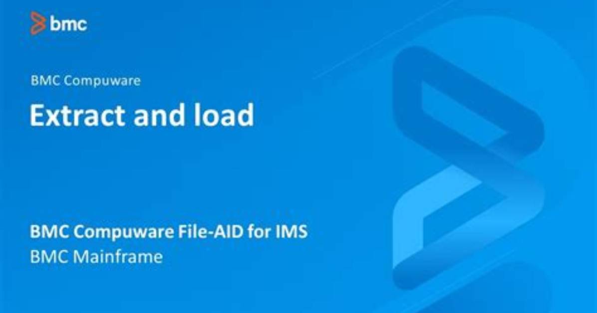 Extract/Load - Documentation for Bmc Compuware File-Aid for Ims 21.01