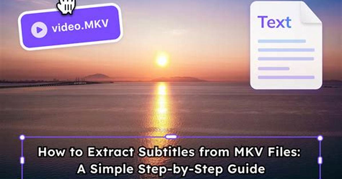 Extract Subtitle from Mkv Files