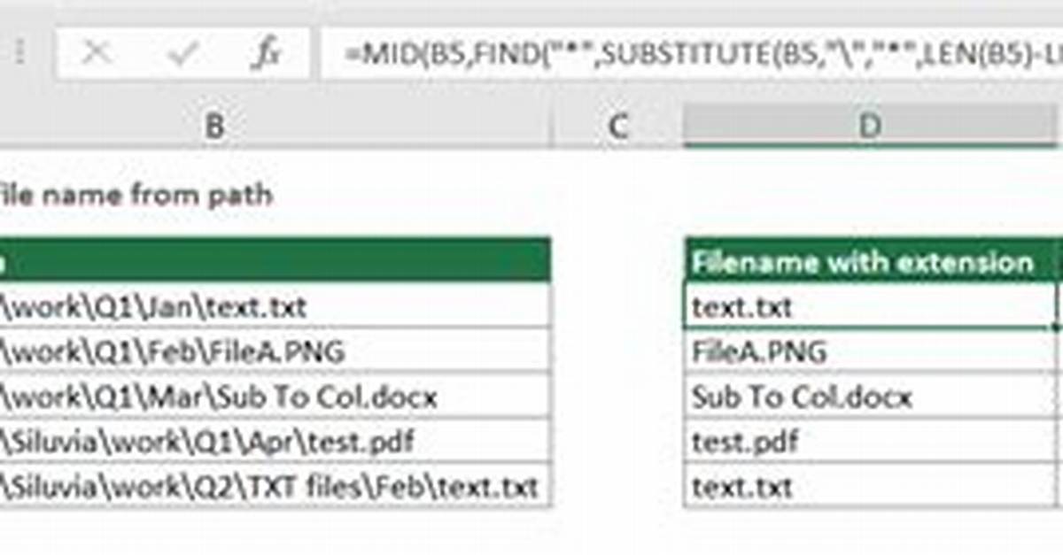 Extract the Filename from a Path