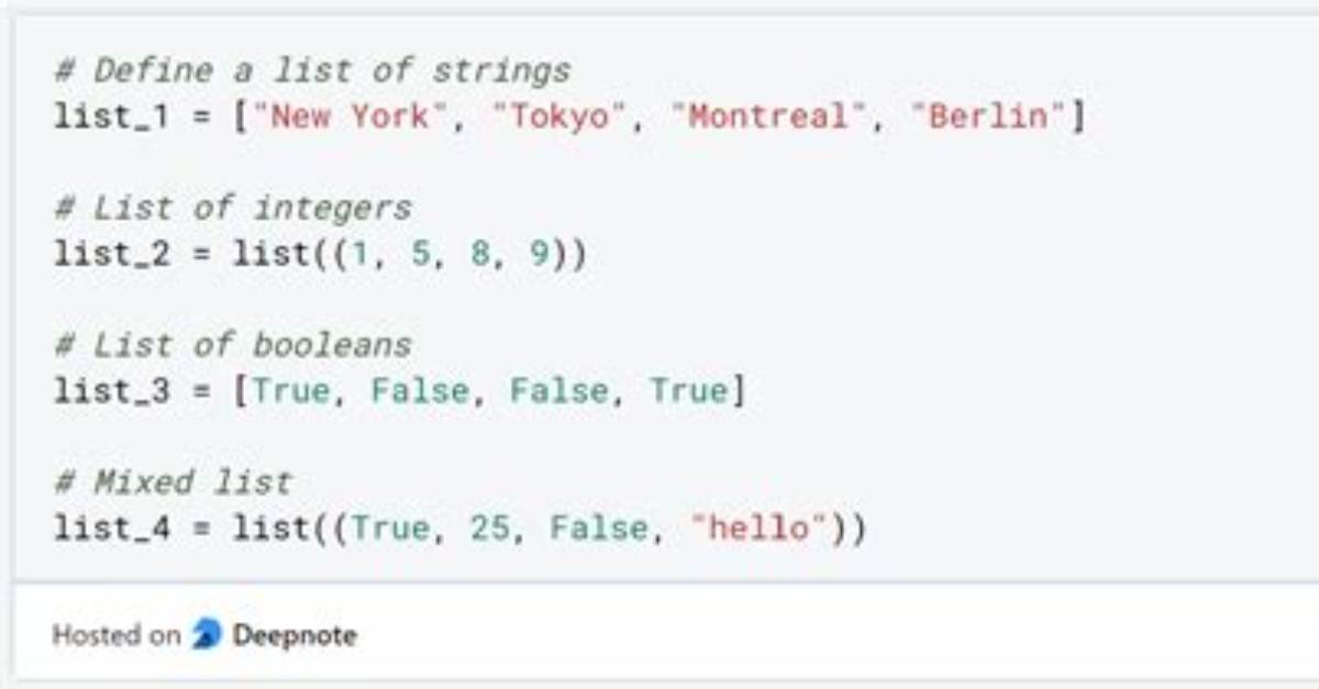 Extract Values from a Python List