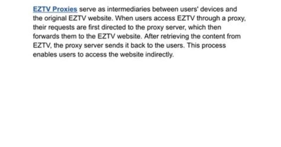 Eztv. It Login Safely, Analysis & Comments