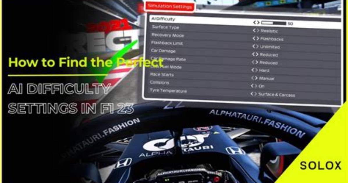 F1 23: How to Change Difficulty