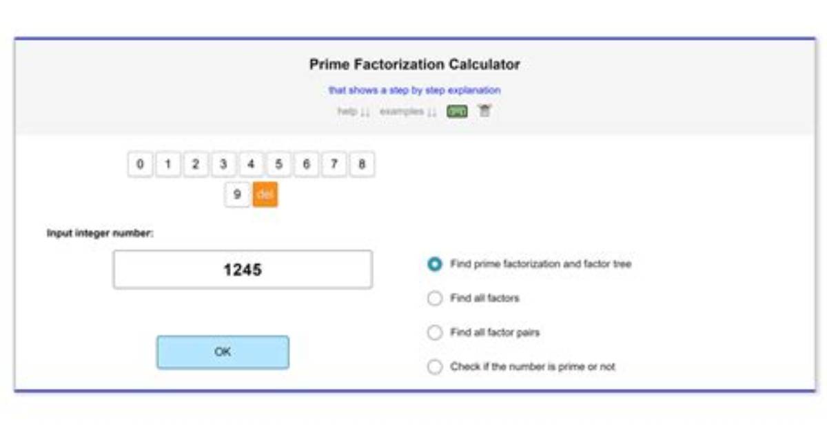 Factorization Calculator