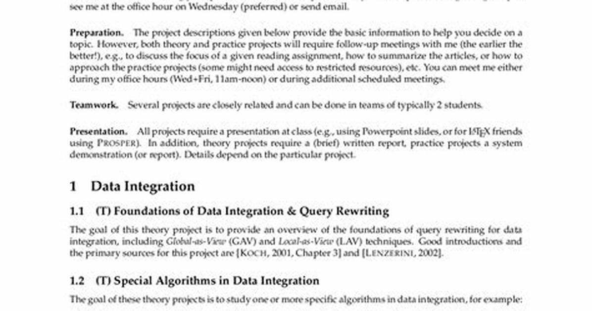 Faculty Research Project Descriptions