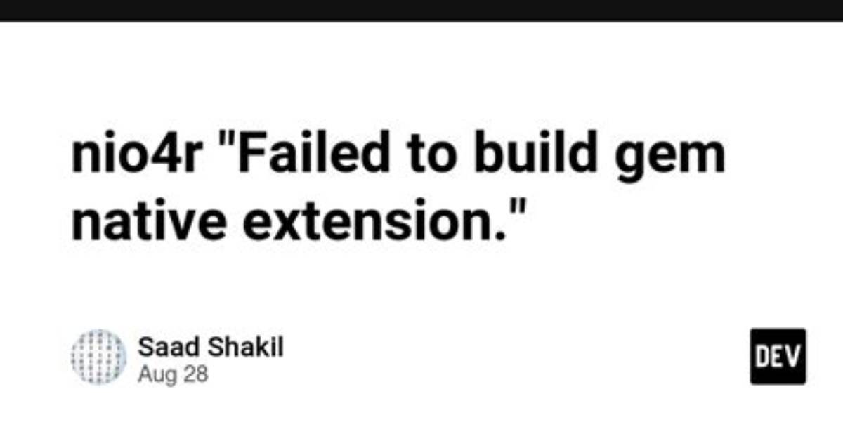 Failed to Build Gem Native Extension - Mastodon