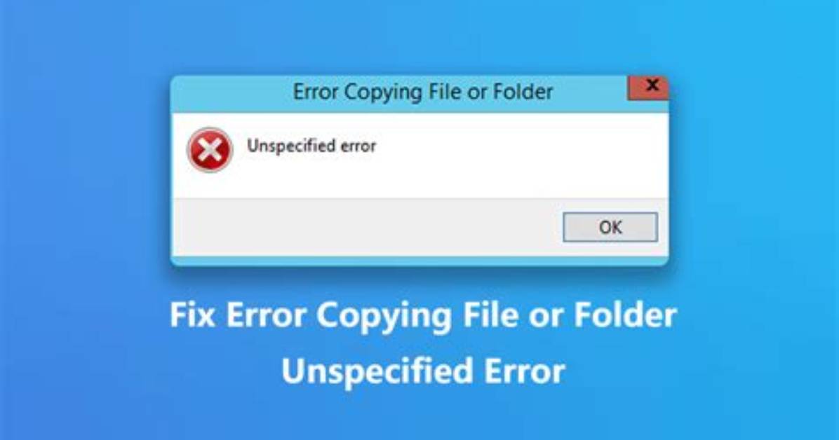 Failed to Copy Assets Error