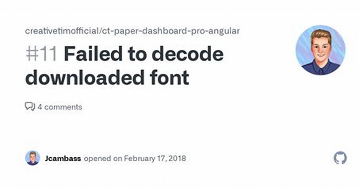Failed to Decode Downloaded Font