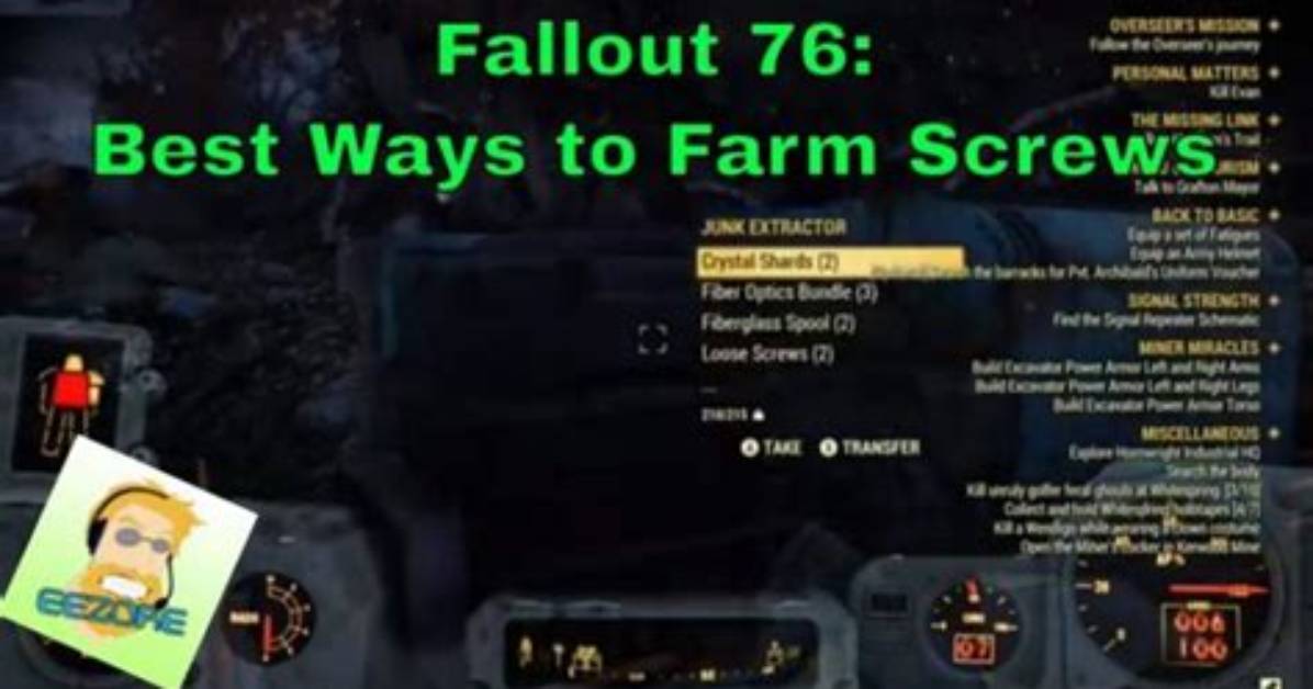 Farmings Screws in Fallout 76 Location Guide
