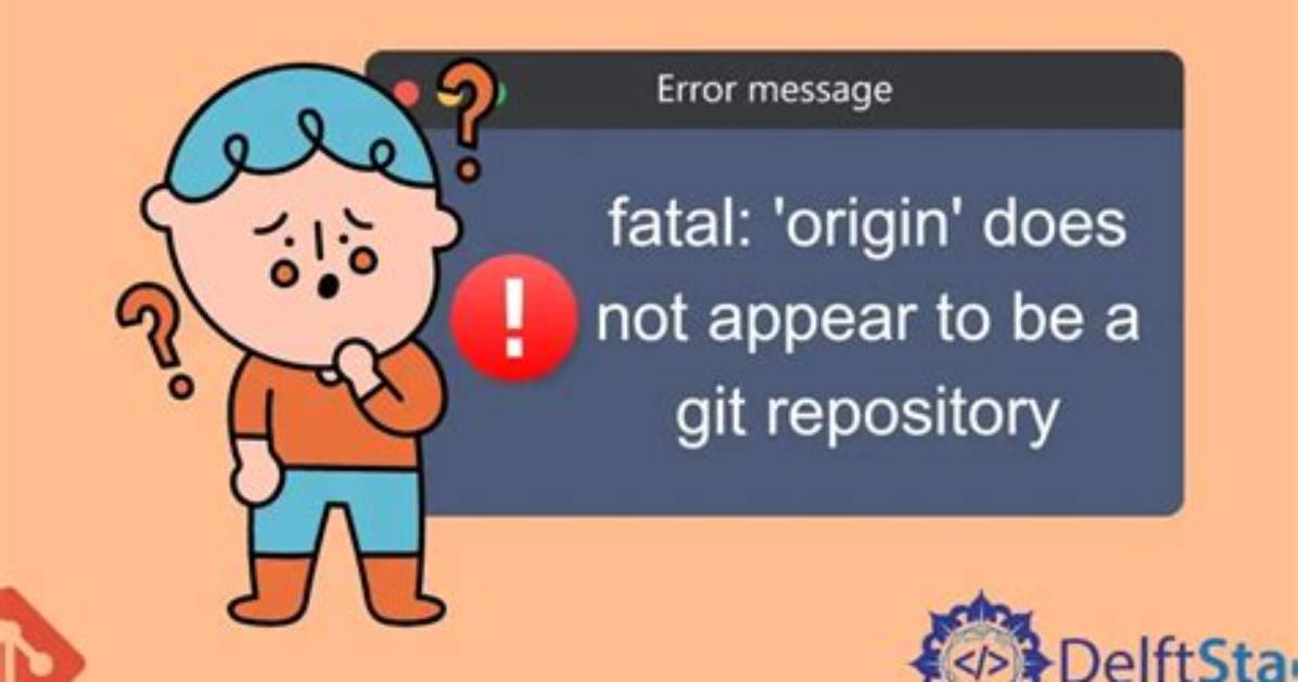 Fatal: Does Not Appear to Be a Git Repository