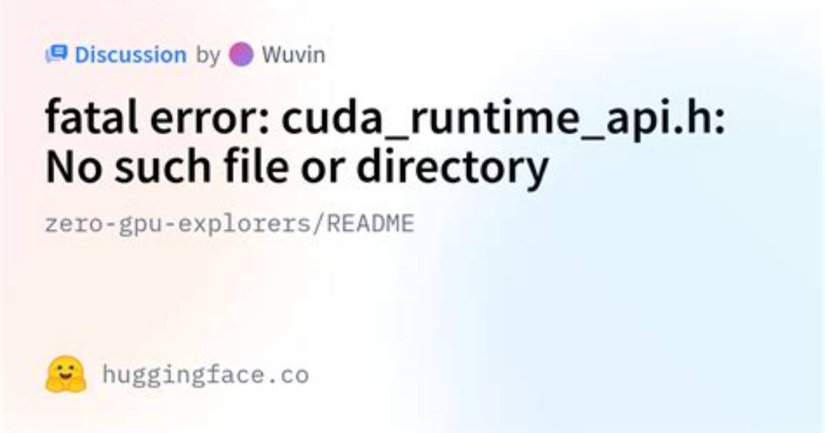 Fatal Error: Cuda_Runtime_Api. H: No Such File or Directory When Trying to Use Cuda in Docker
