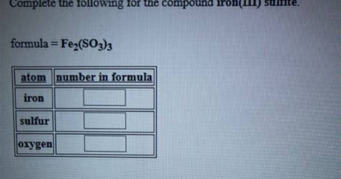 Fe2 So3 3 Compound Name
