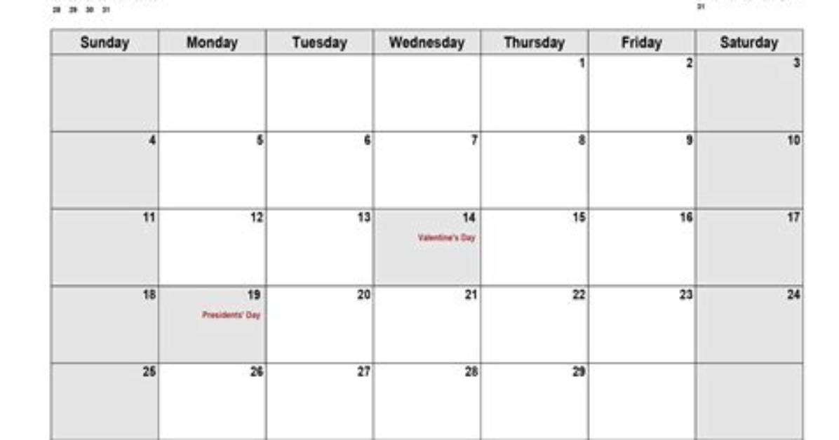 February 2024 Calendar