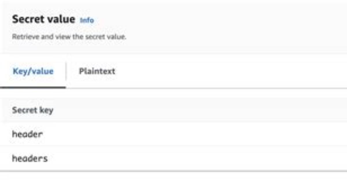 Fetch Specific Secret Value for a Specific Key in Aws Secrets Manager via Powershell